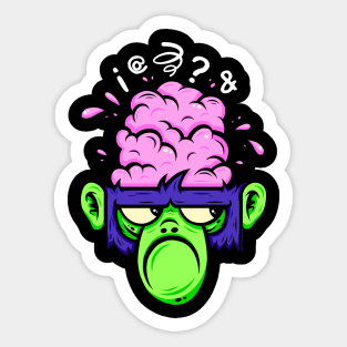 Curses Monkey Sticker